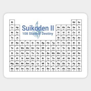 Suikoden II: 108 Stars of Destiny Periodic Table Magnet